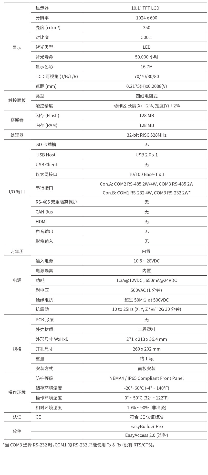 MT系列人机界面